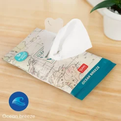 10 Lingettes Nettoyantes Humides Pour les Mains