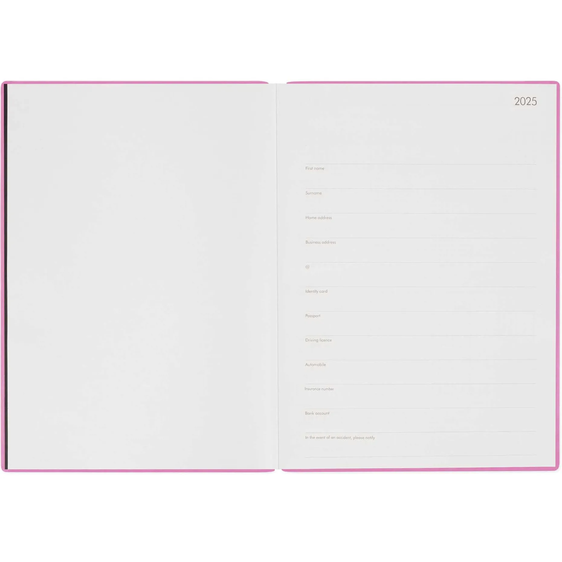 Agenda 13 Mois Journalier - Maxi - 2025