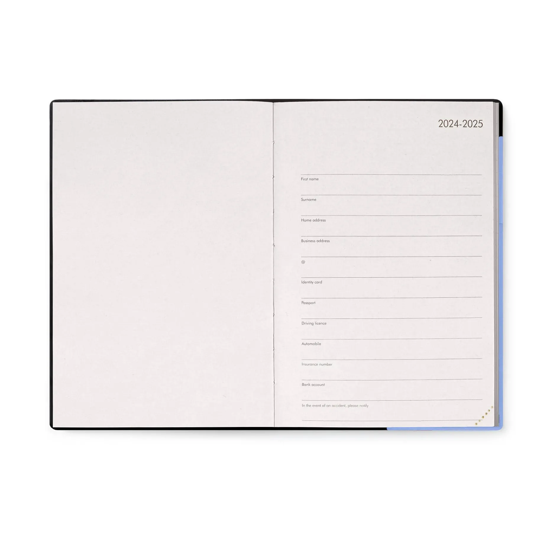 Agenda 16 Mois Journalier - Medium - 2024/2025