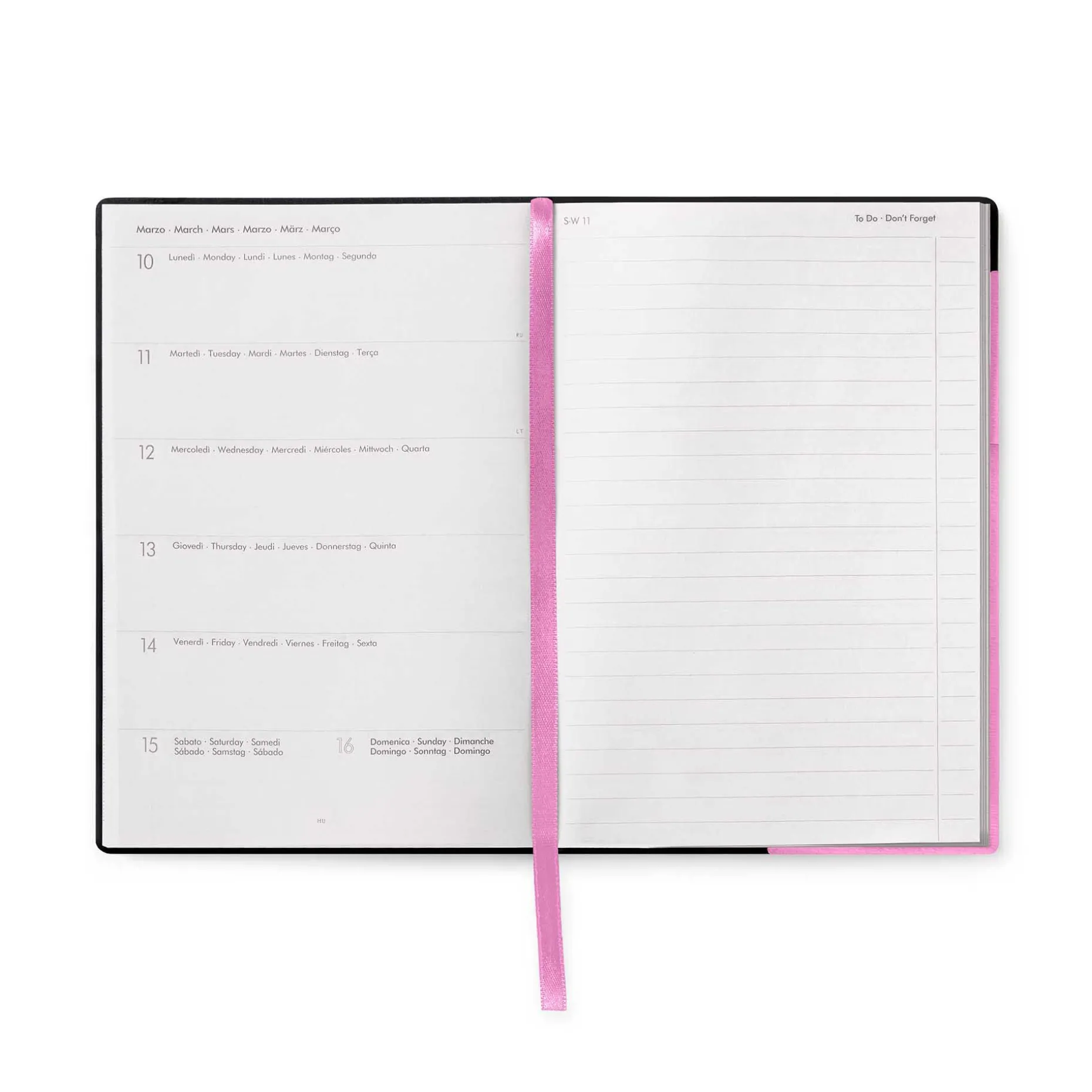 Agenda 12 Mois Semainier - Medium - Avec Section Pour Notes - 2025
