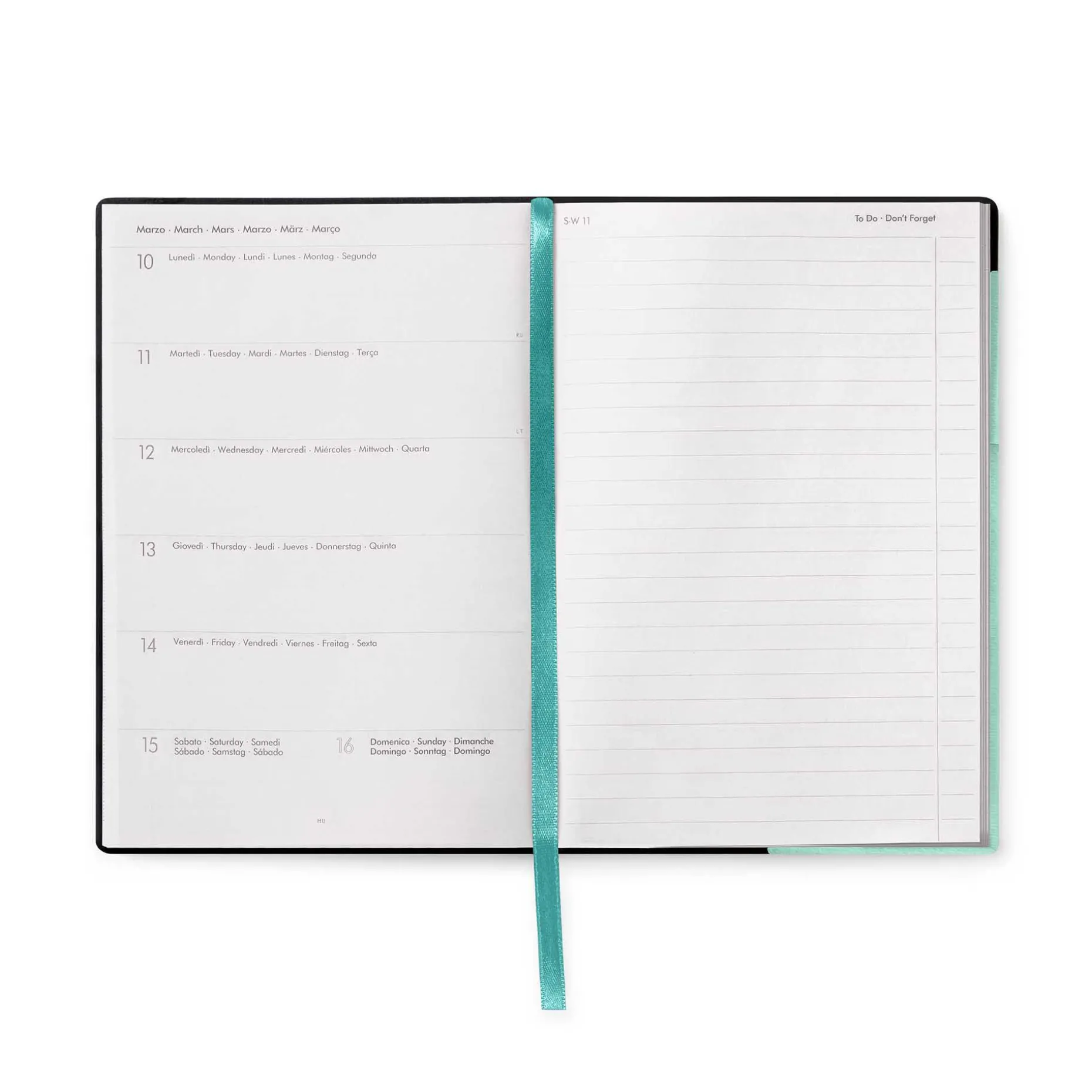 Agenda 12 Mois Semainier - Medium - Avec Section Pour Notes - 2025