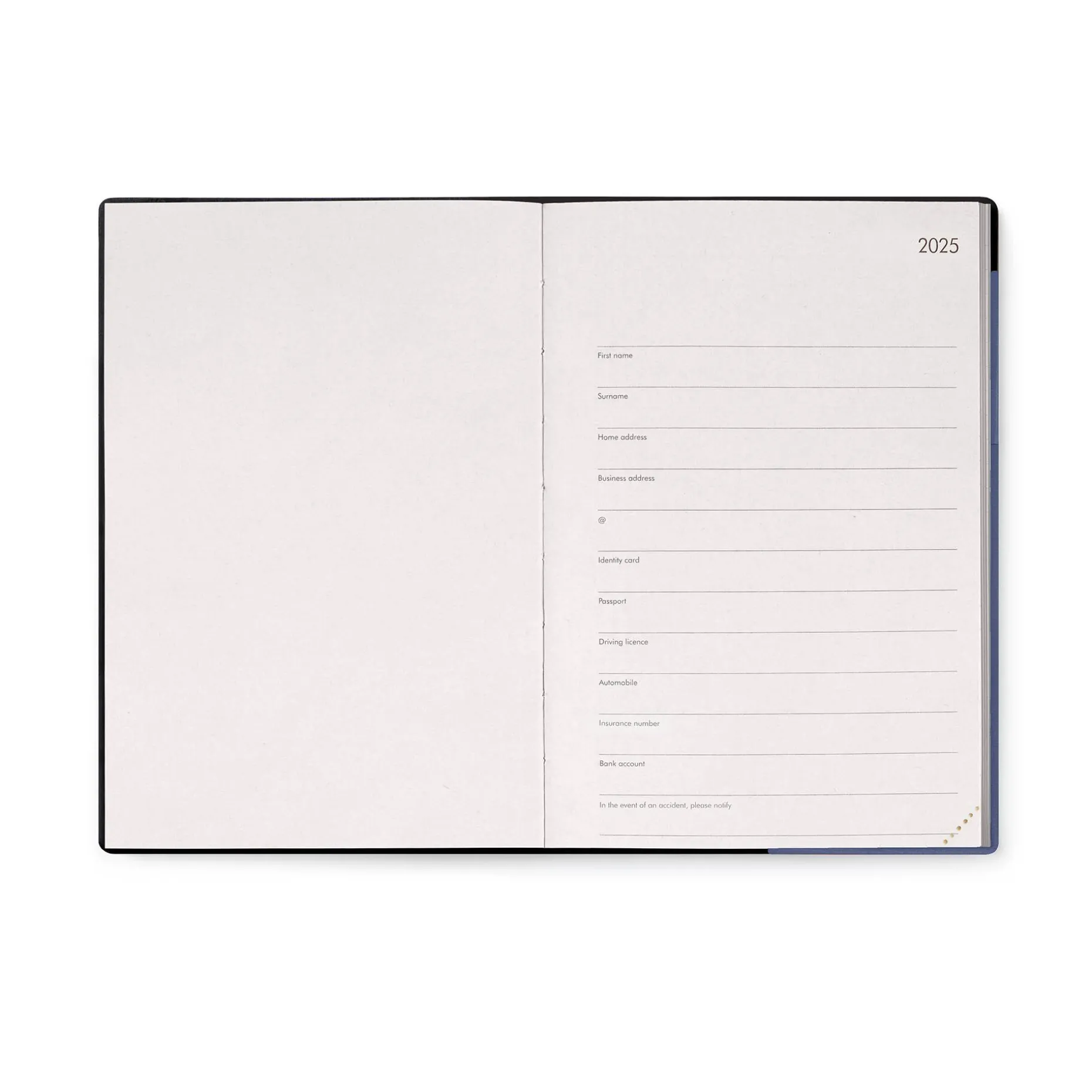 Agenda 12 Mois Semainier - Medium - Avec Section Pour Notes - 2025