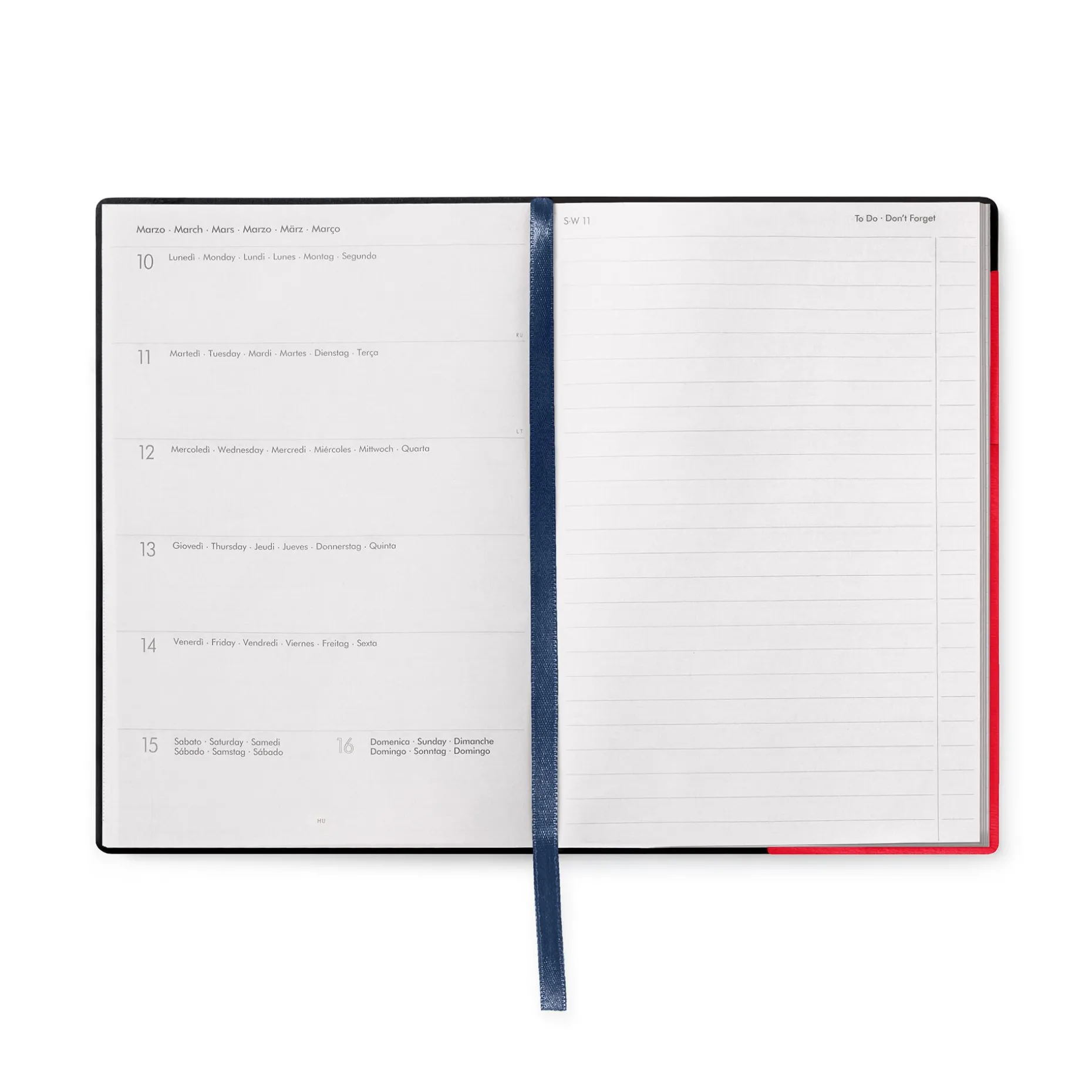 Agenda 12 Mois Semainier - Medium - Avec Section Pour Notes - 2025