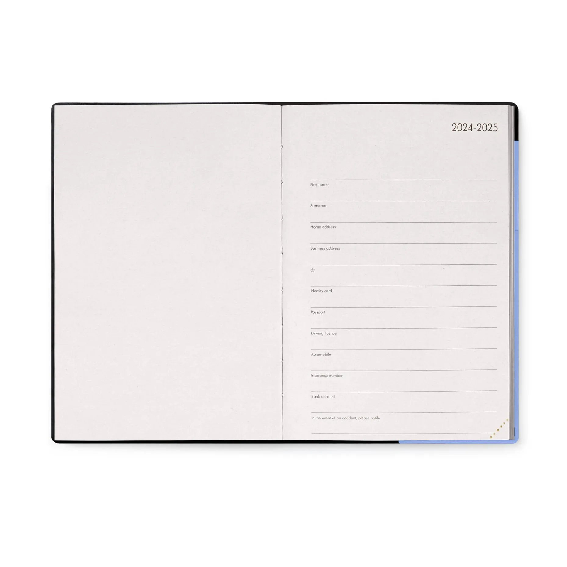 Agenda 18 Mois Semainier - Medium - Avec Section pour Notes - 2024/2025