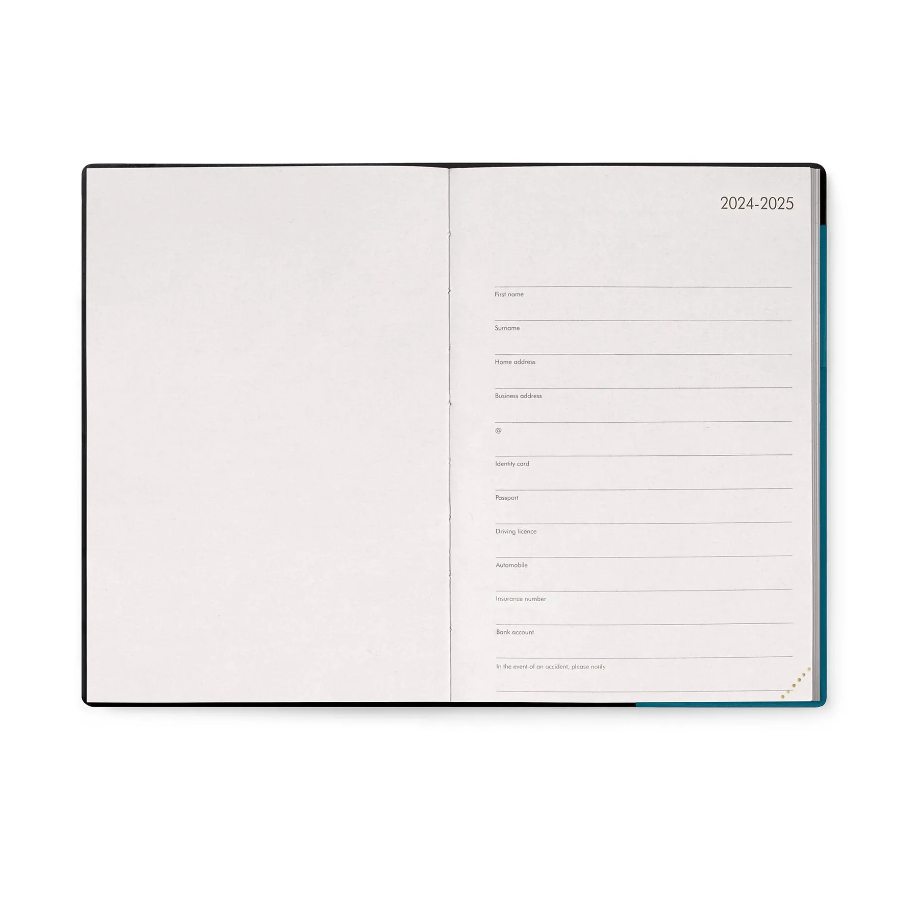 Agenda 18 Mois Semainier - Medium - Avec Section pour Notes - 2024/2025