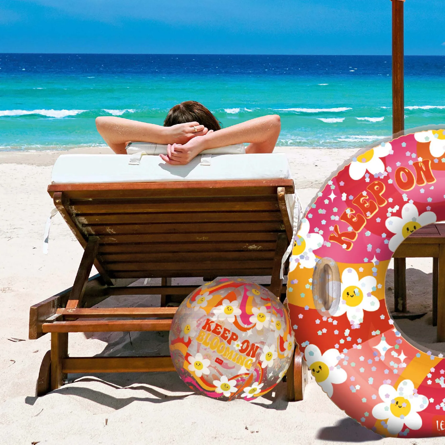 Ballon de Plage Gonflable - Glitter Beach Ball