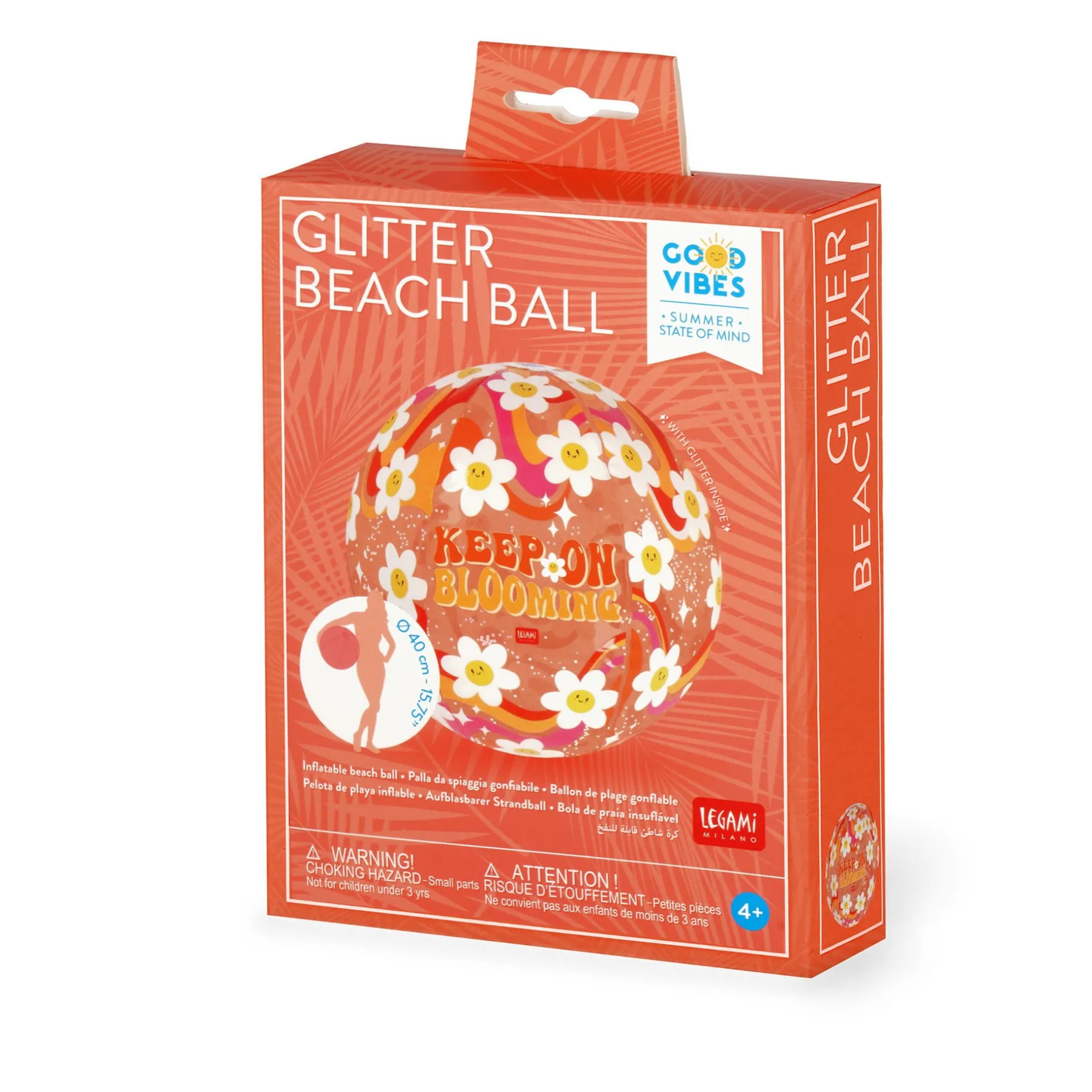 Ballon de Plage Gonflable - Glitter Beach Ball