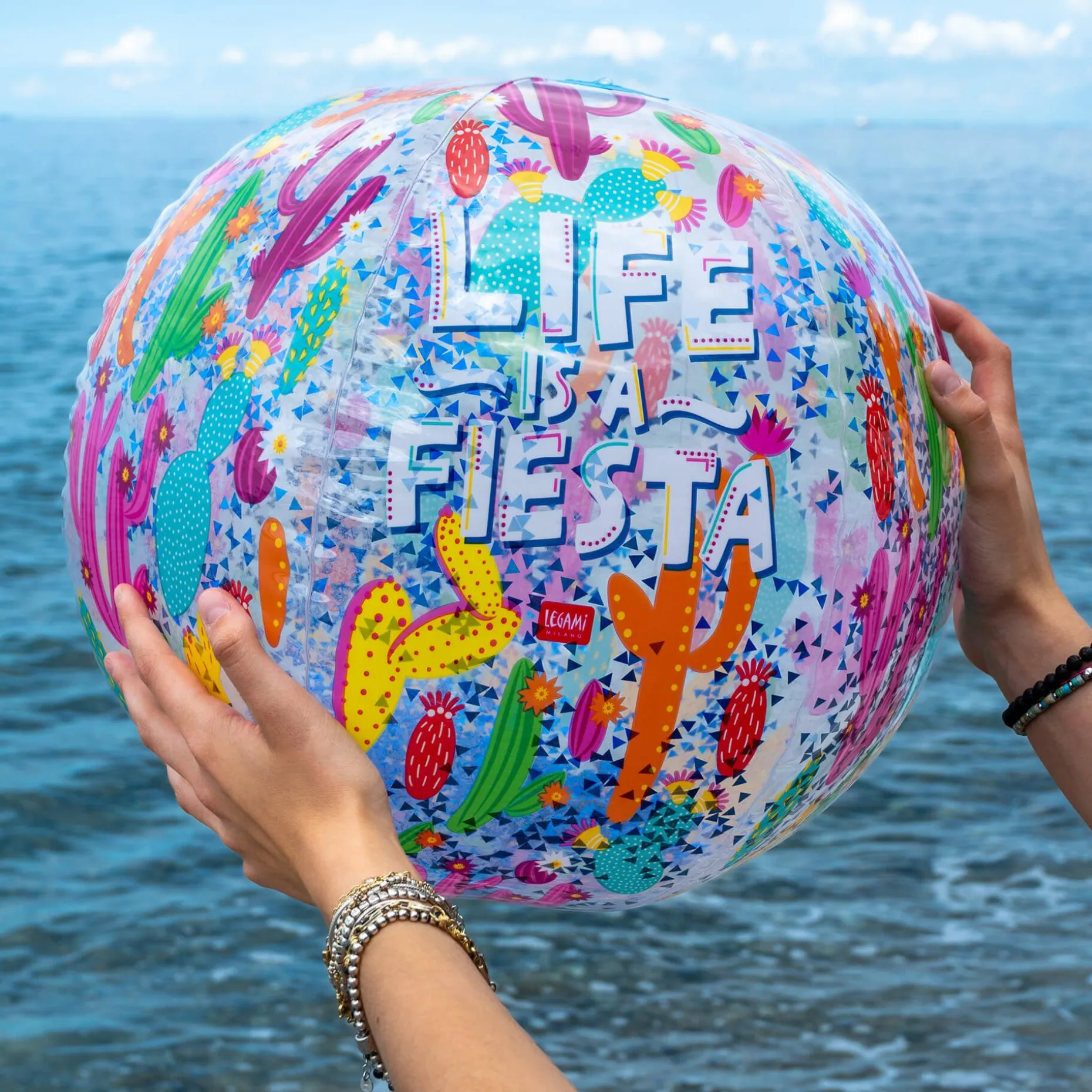 Ballon de Plage Gonflable - Glitter Beach Ball