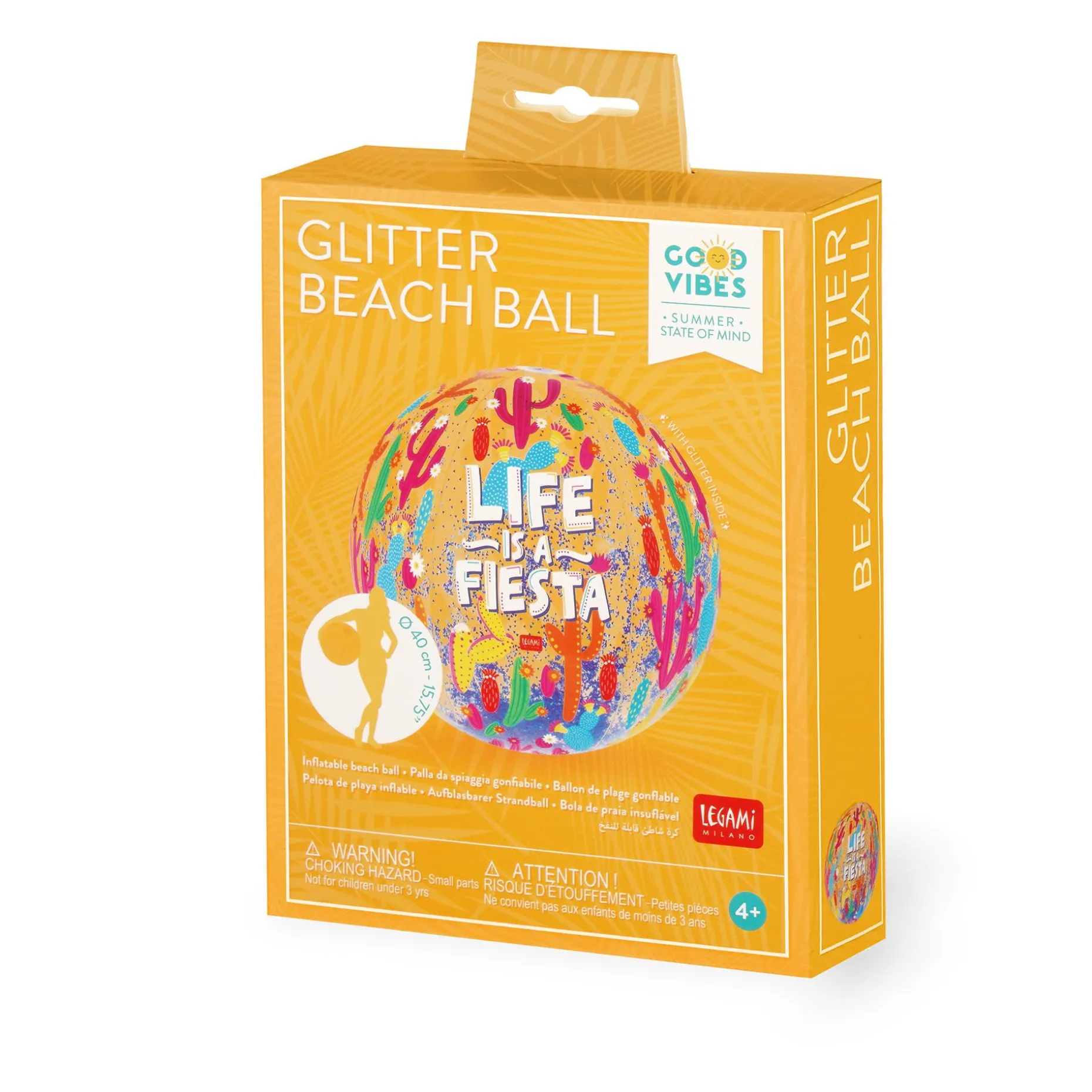Ballon de Plage Gonflable - Glitter Beach Ball