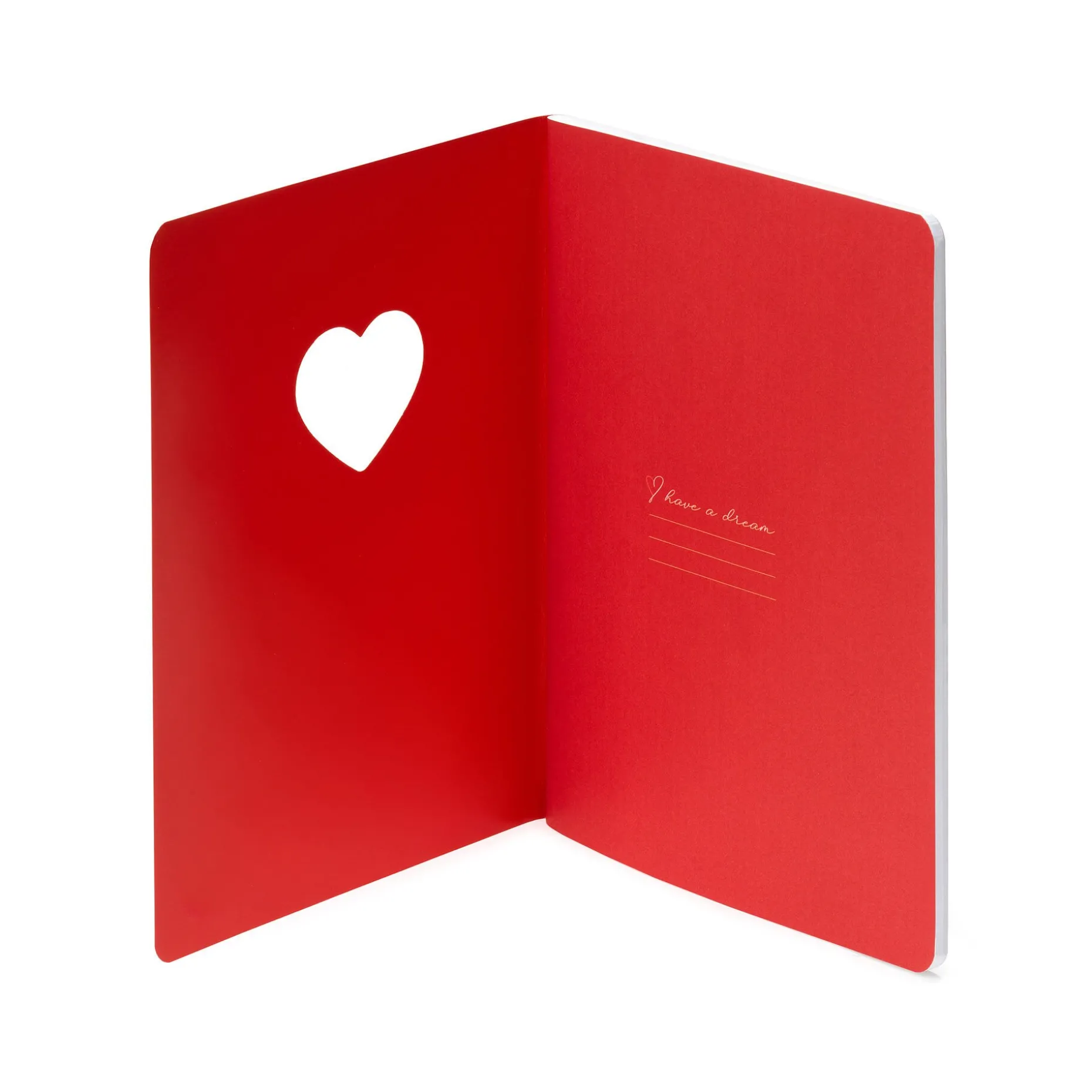 Cahier Ligné Décoré de Cœurs A5