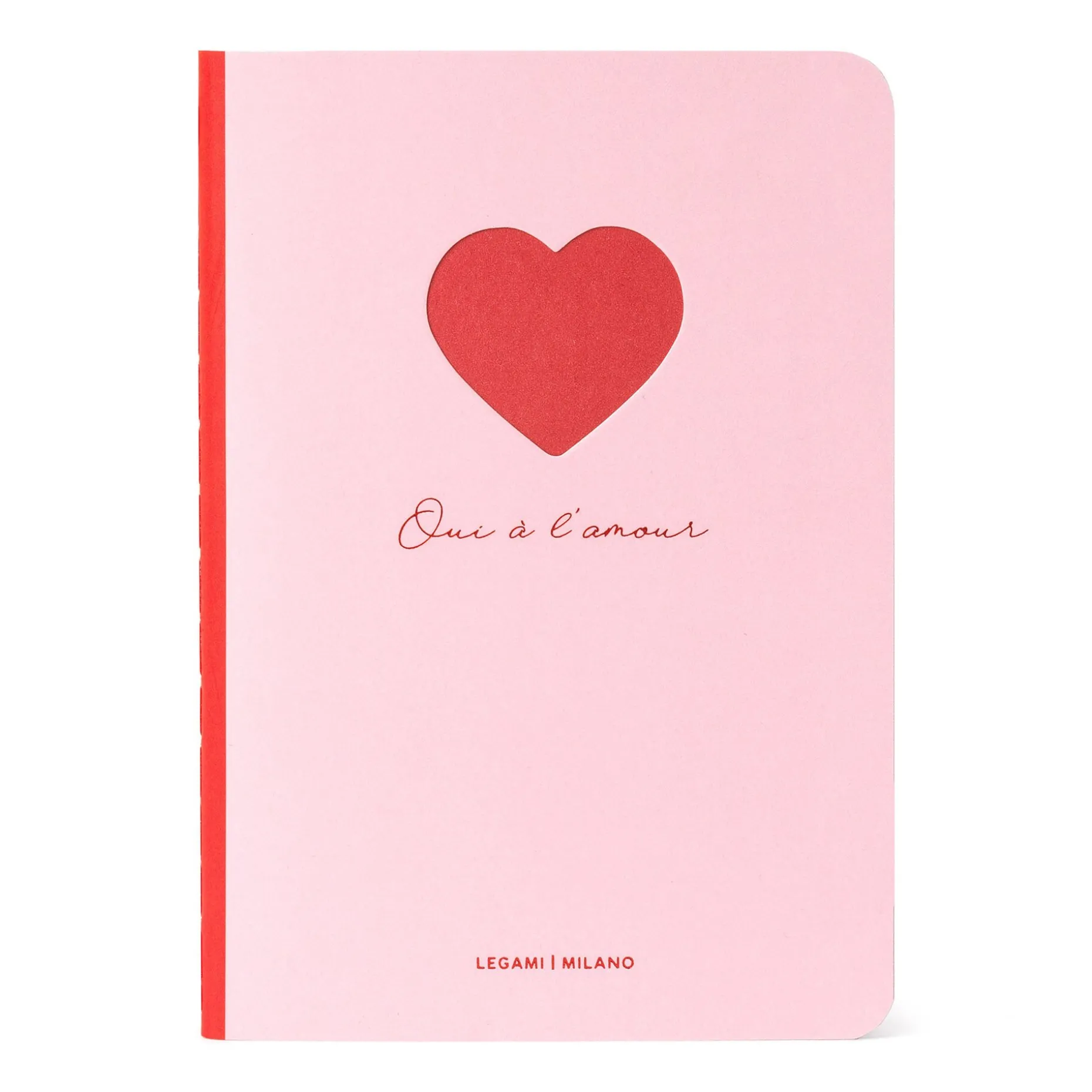 Cahier Ligné Décoré de Cœurs A6