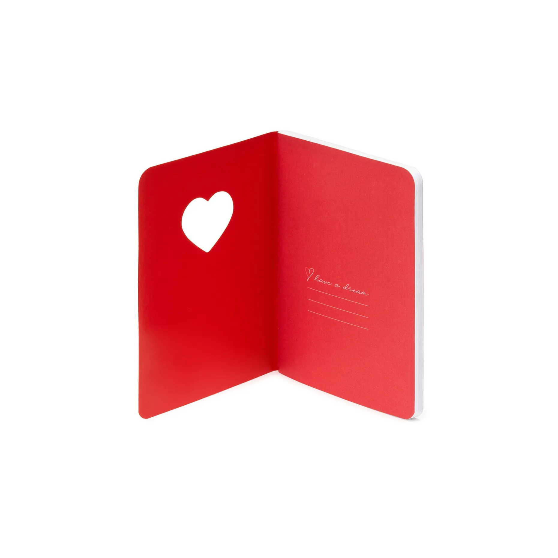 Cahier Ligné Décoré de Cœurs A6
