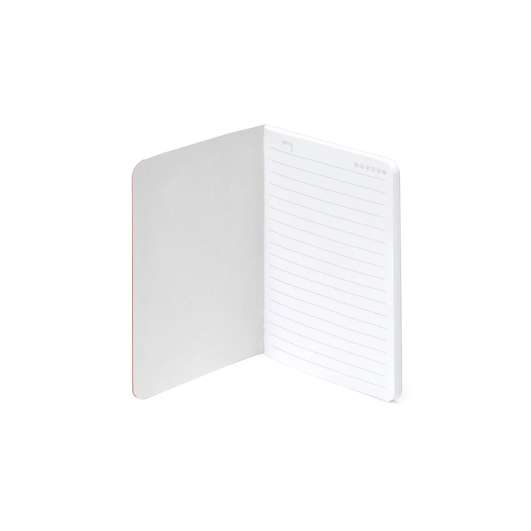 Cahier Ligné Décoré de Cœurs A6
