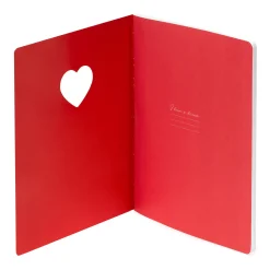 Cahier Ligné Décoré de Cœurs B5