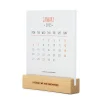 Calendrier avec Base en Bois - 2025