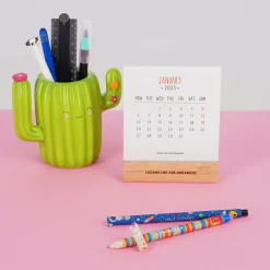 Calendrier avec Base en Bois - 2025