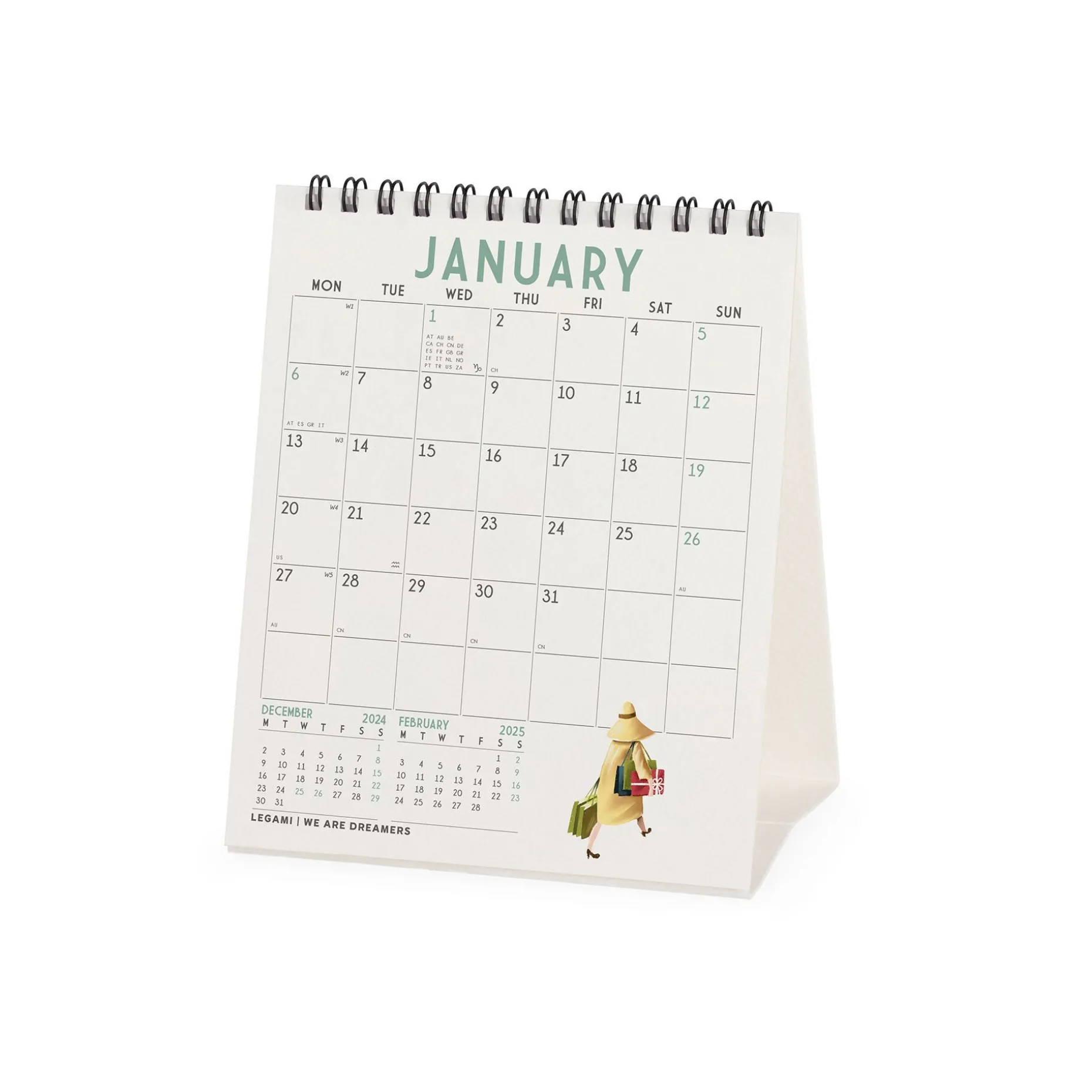 Calendrier de Table 2025 - 12 x 14,5 cm