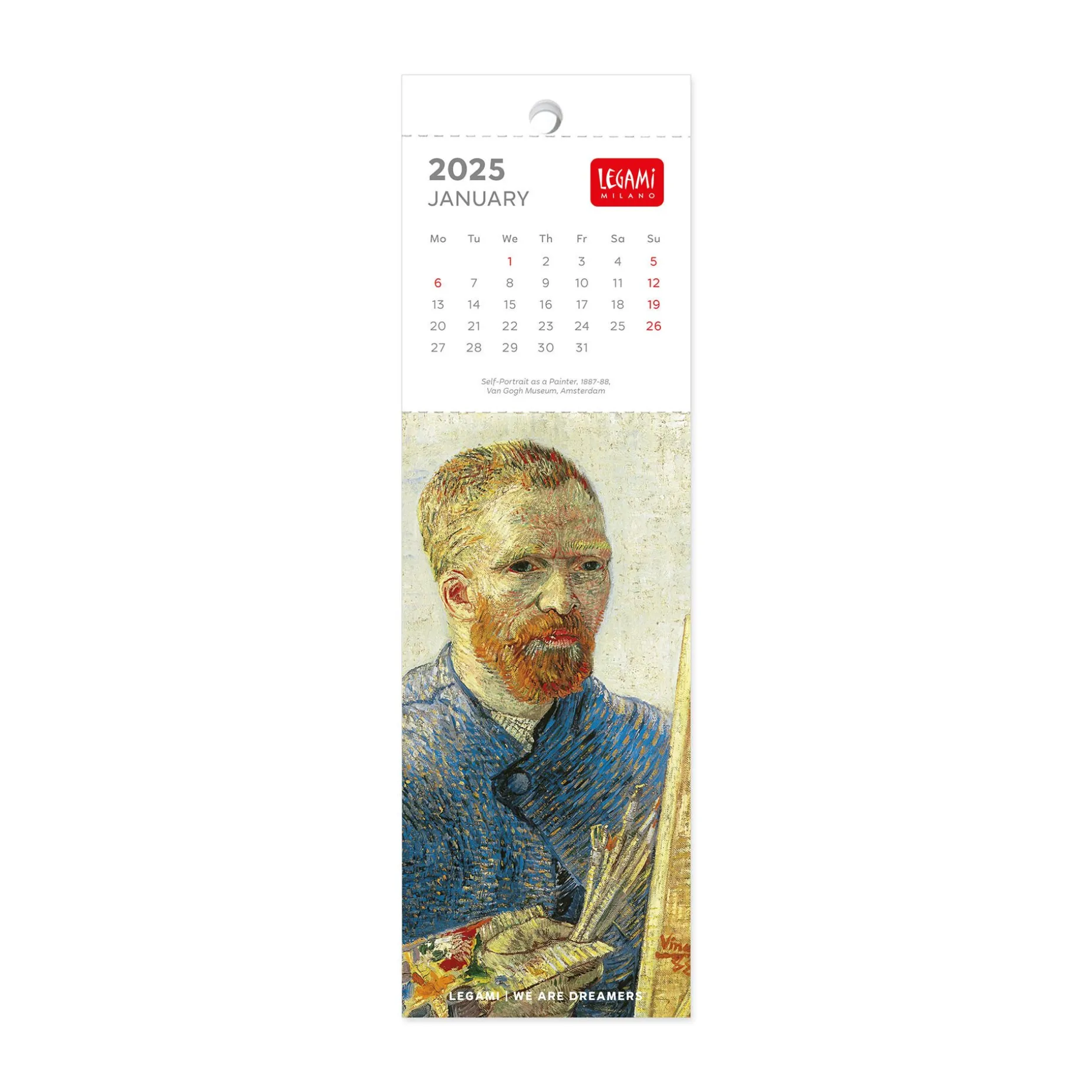 Calendrier Marque-Page 2025 - 5,5 x 18 cm