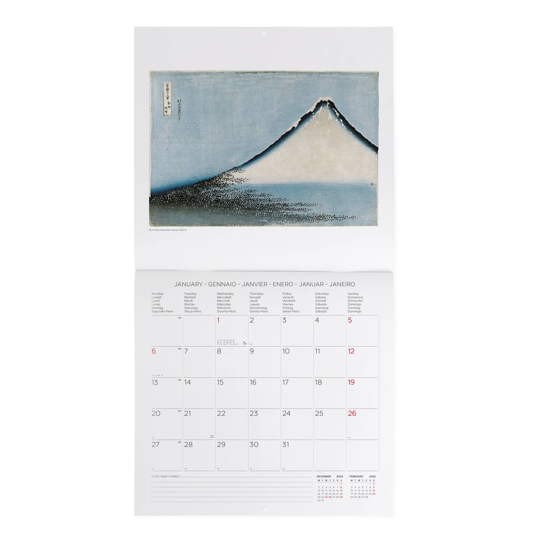 Calendrier Mural 2025 - 30 x 29 cm