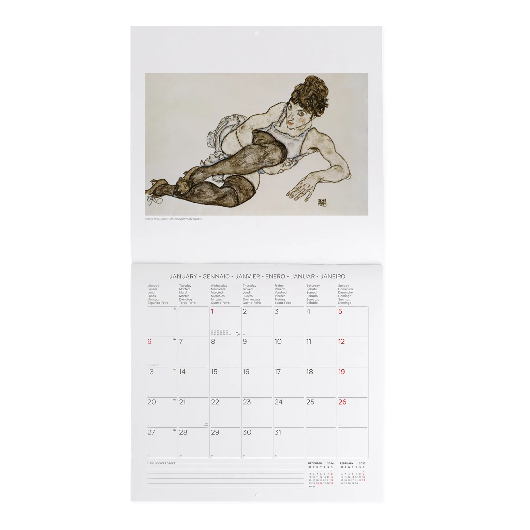Calendrier Mural 2025 - 30 x 29 cm