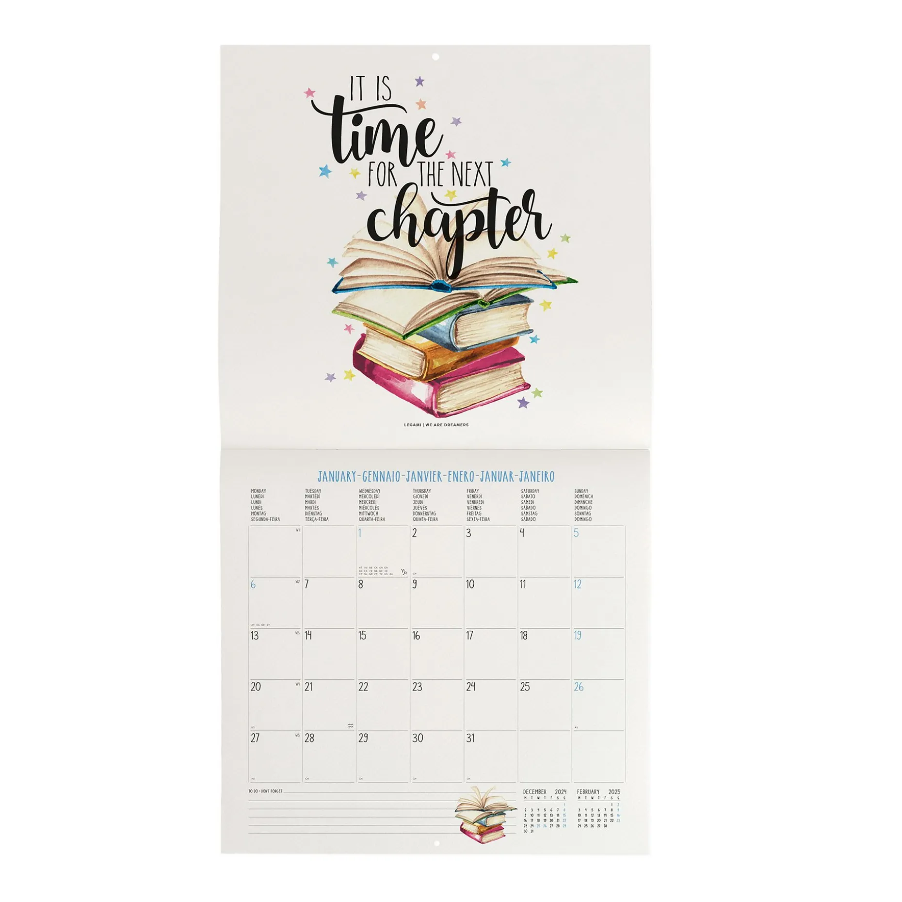 Calendrier Mural 2025 - 30 x 29 cm