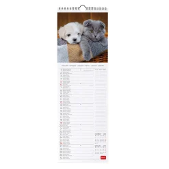 Calendrier Mural 2025 - 16 x 49 cm