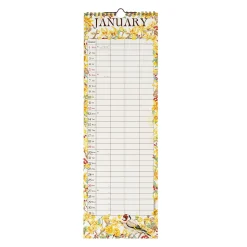 Calendrier Mural 2025 - 16 x 49 cm