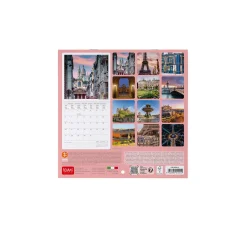 Calendrier Mural 2025 - 18 x 18 cm