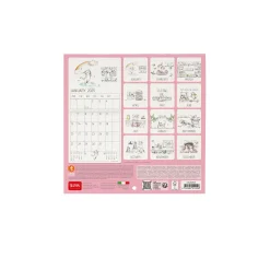 Calendrier Mural 2025 - 18 x 18 cm