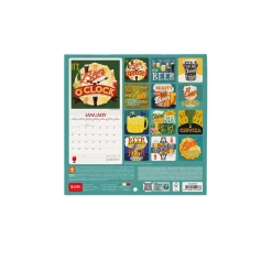 Calendrier Mural 2025 - 18 x 18 cm