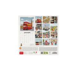 Calendrier Mural 2025 - 18 x 18 cm
