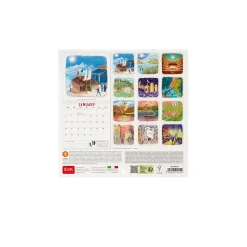 Calendrier Mural 2025 - 18 x 18 cm