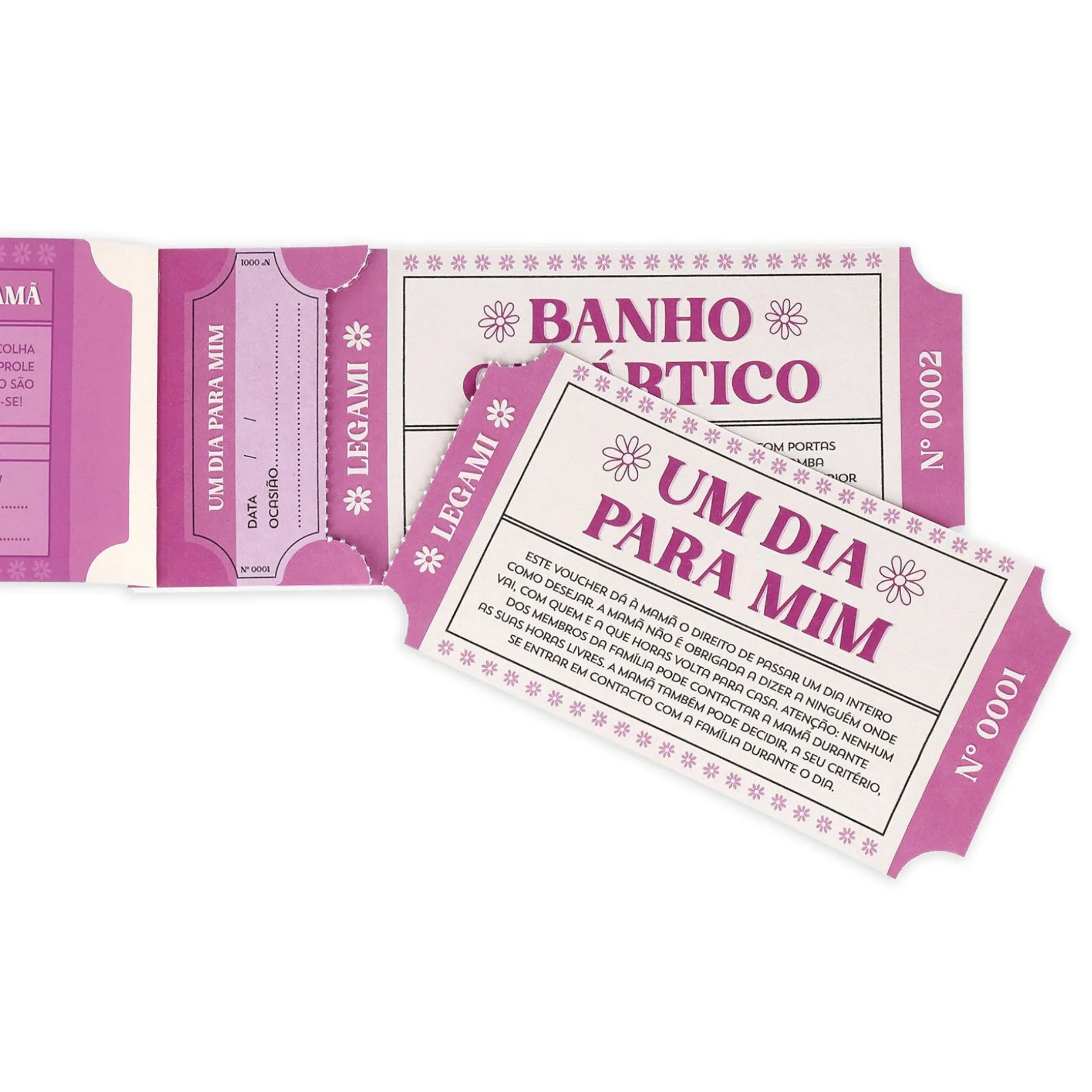 Carnet de 24 Bons pour Maman - Portugais