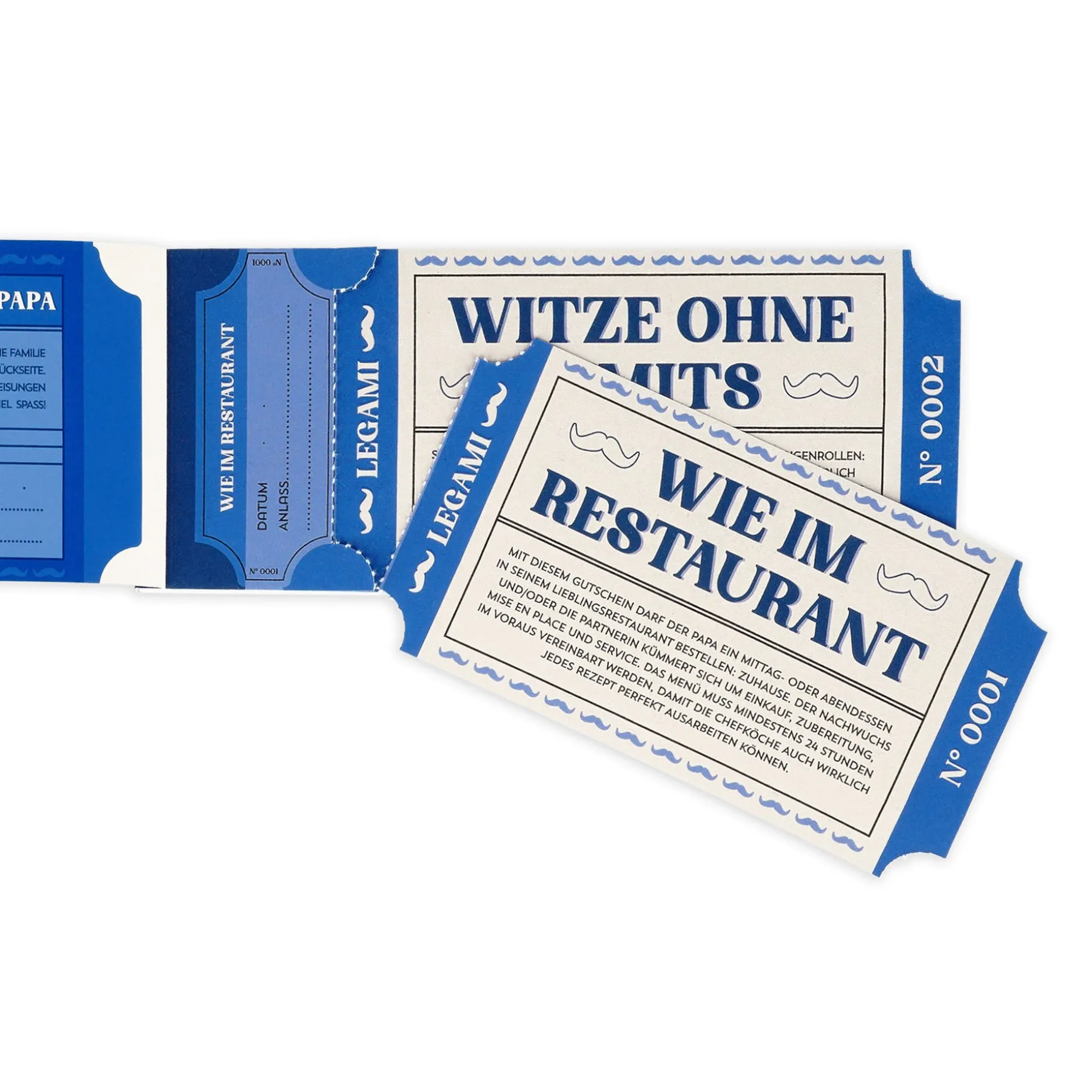 Carnet de 24 Bons pour Papa - Allemand