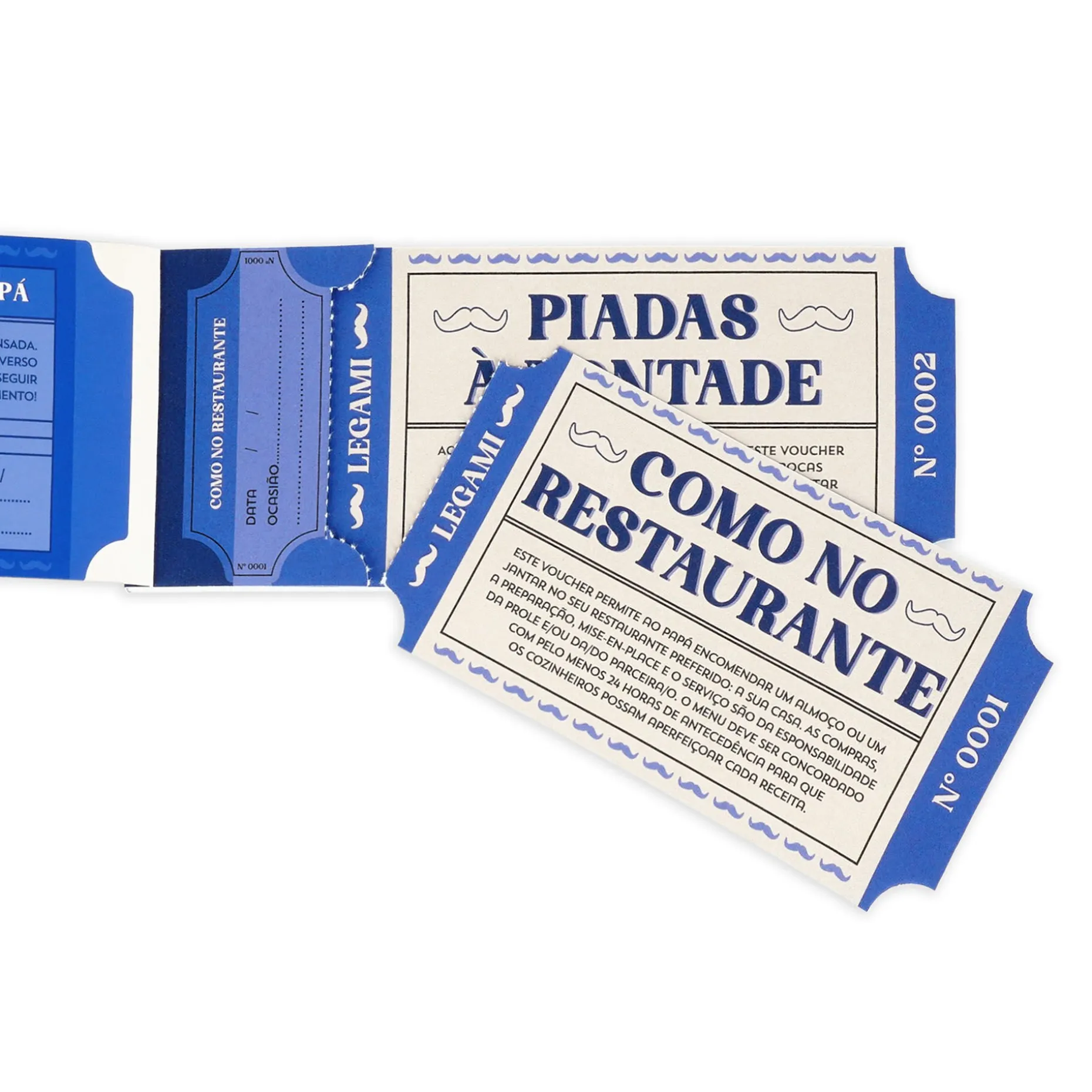 Carnet de 24 Bons pour Papa - Portugais