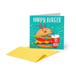 Carte d'Anniversaire - Burger