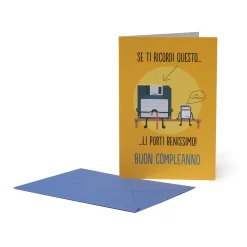 Carte d'Anniversaire - Floppy Disk