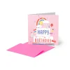 Carte d'Anniversaire - Rainbow Cake