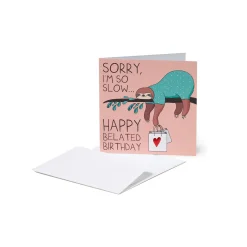 Carte d'Anniversaire - Sloth