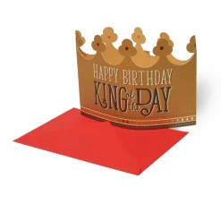 Carte d'Anniversaire 3D - King Crown