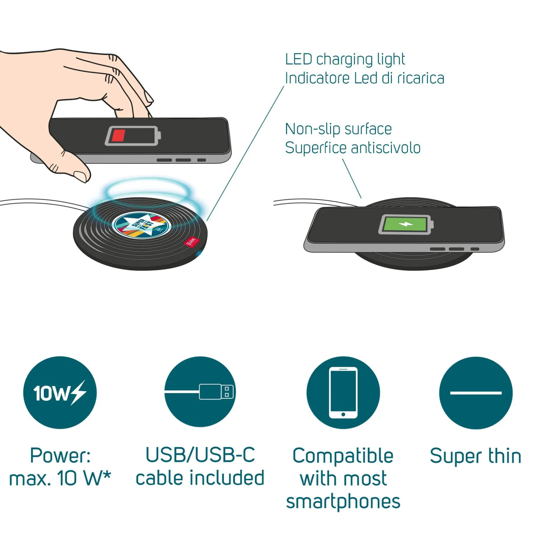 Chargeur Sans Fil Pour Smartphone - Super Fast