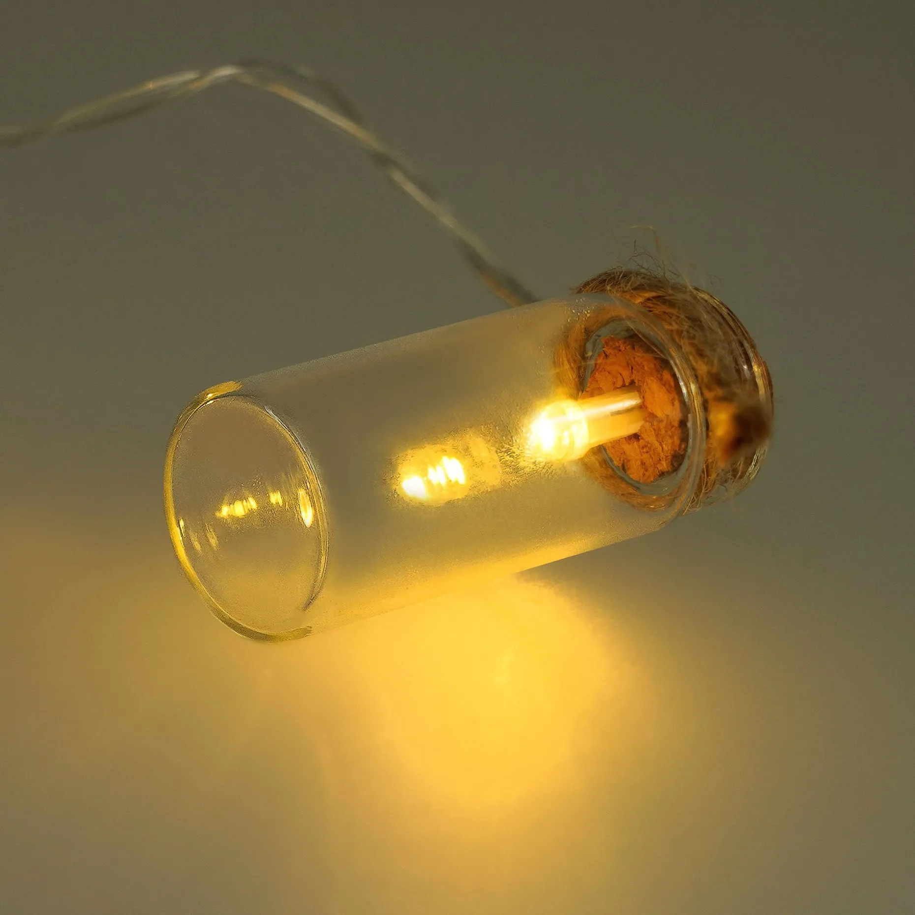 Guirlande Lumineuse avec des Bocaux en Verre