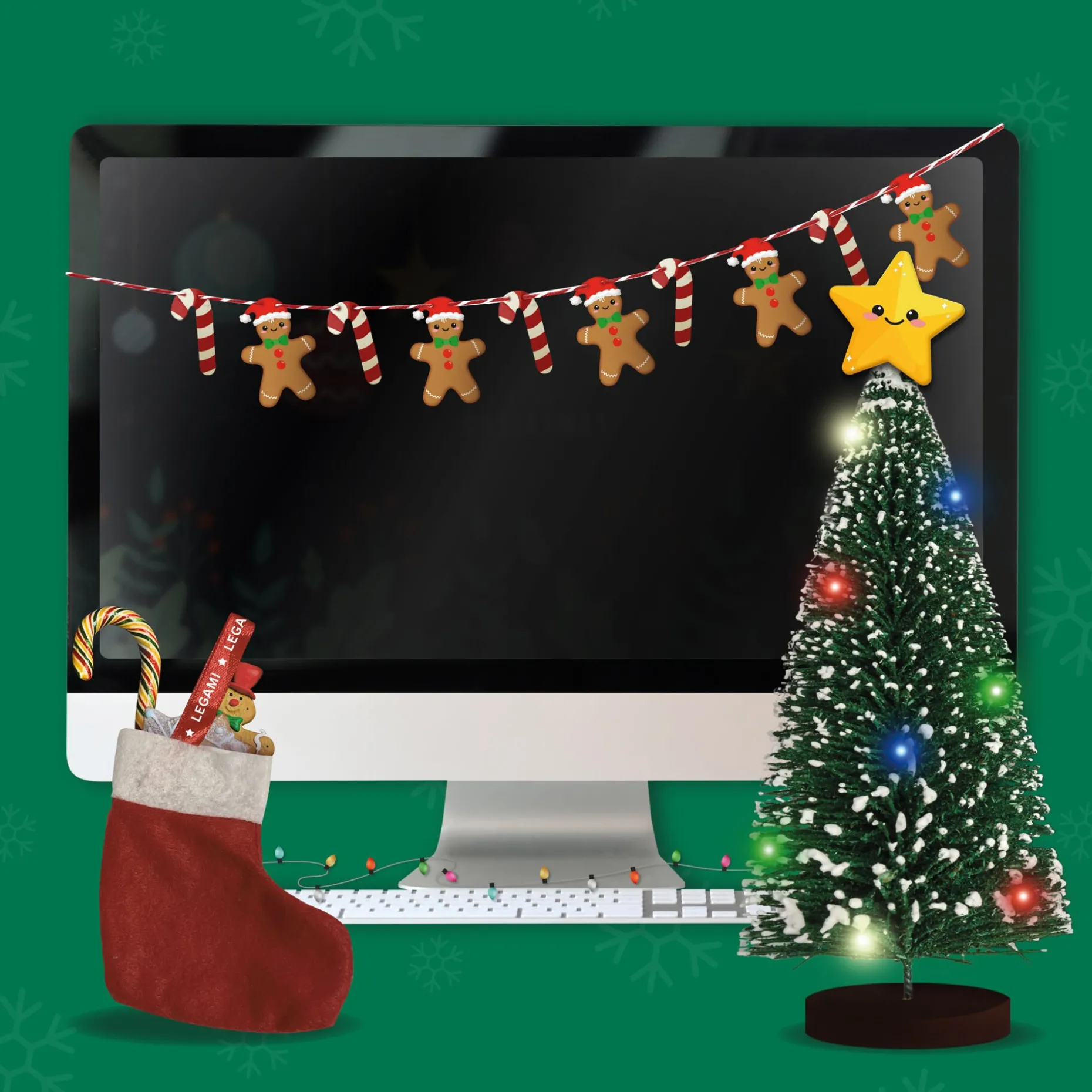 Kit Décorations de Noël de Bureau