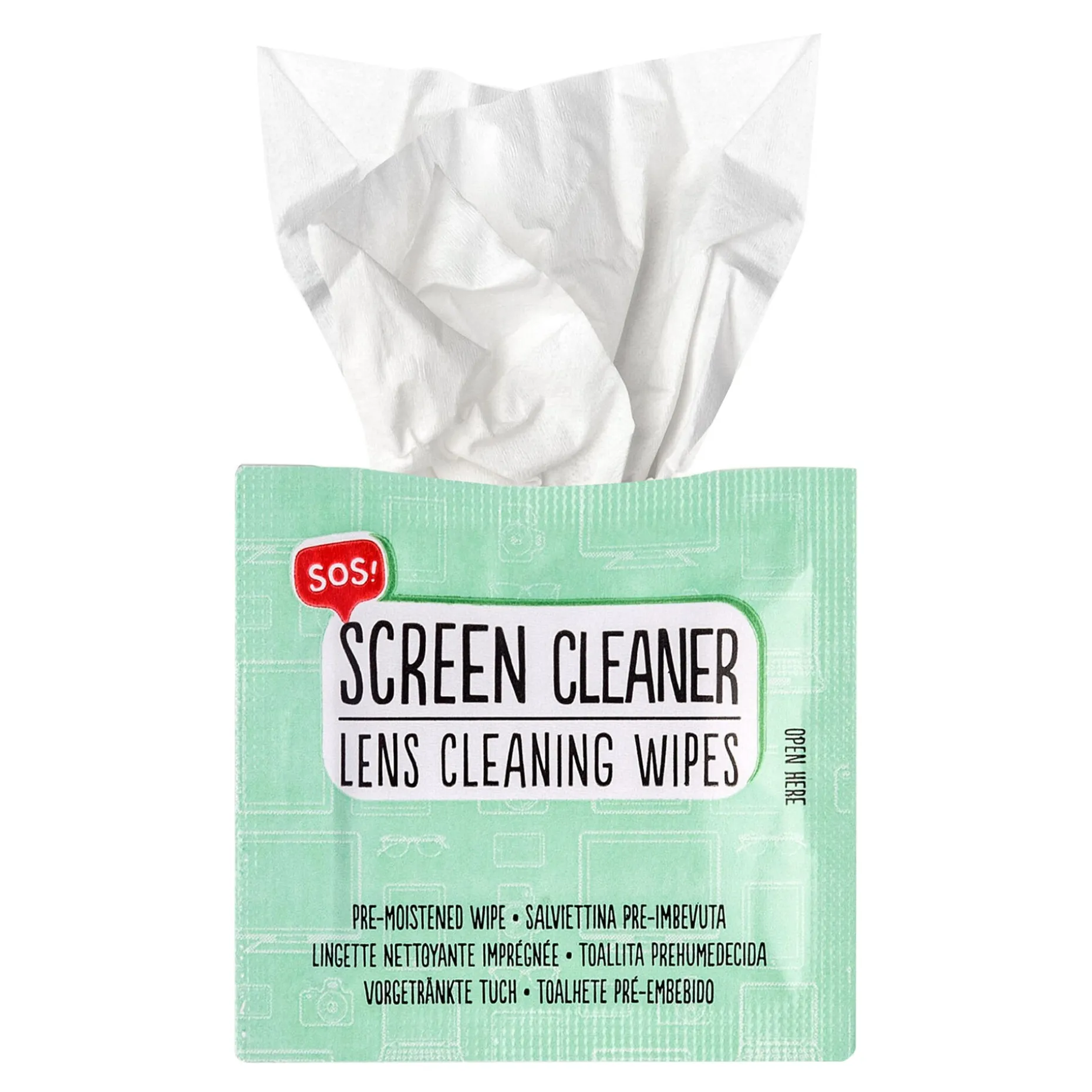 Lingettes Nettoyantes Pré-Humidifiées - SOS Screen Cleaner