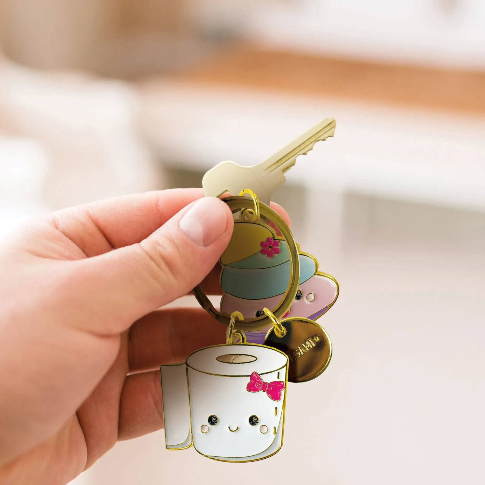Porte-Clés en Métal Émaillé - What a Key Ring !