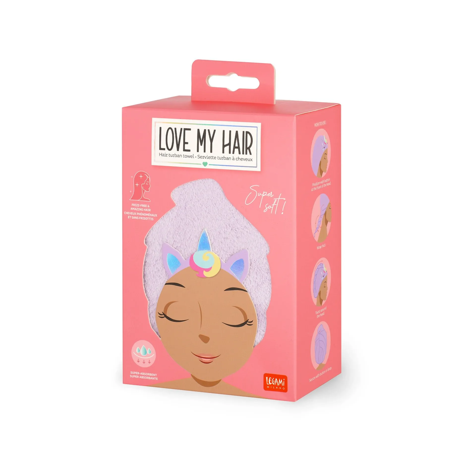 Serviette Turban à Cheveux - Love My Hair