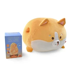 Set Coussin Corgi et Himalayan Salt Lamp