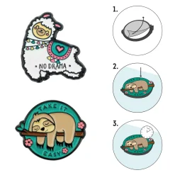 Set de 2 Adhésifs en Métal - Cutie
