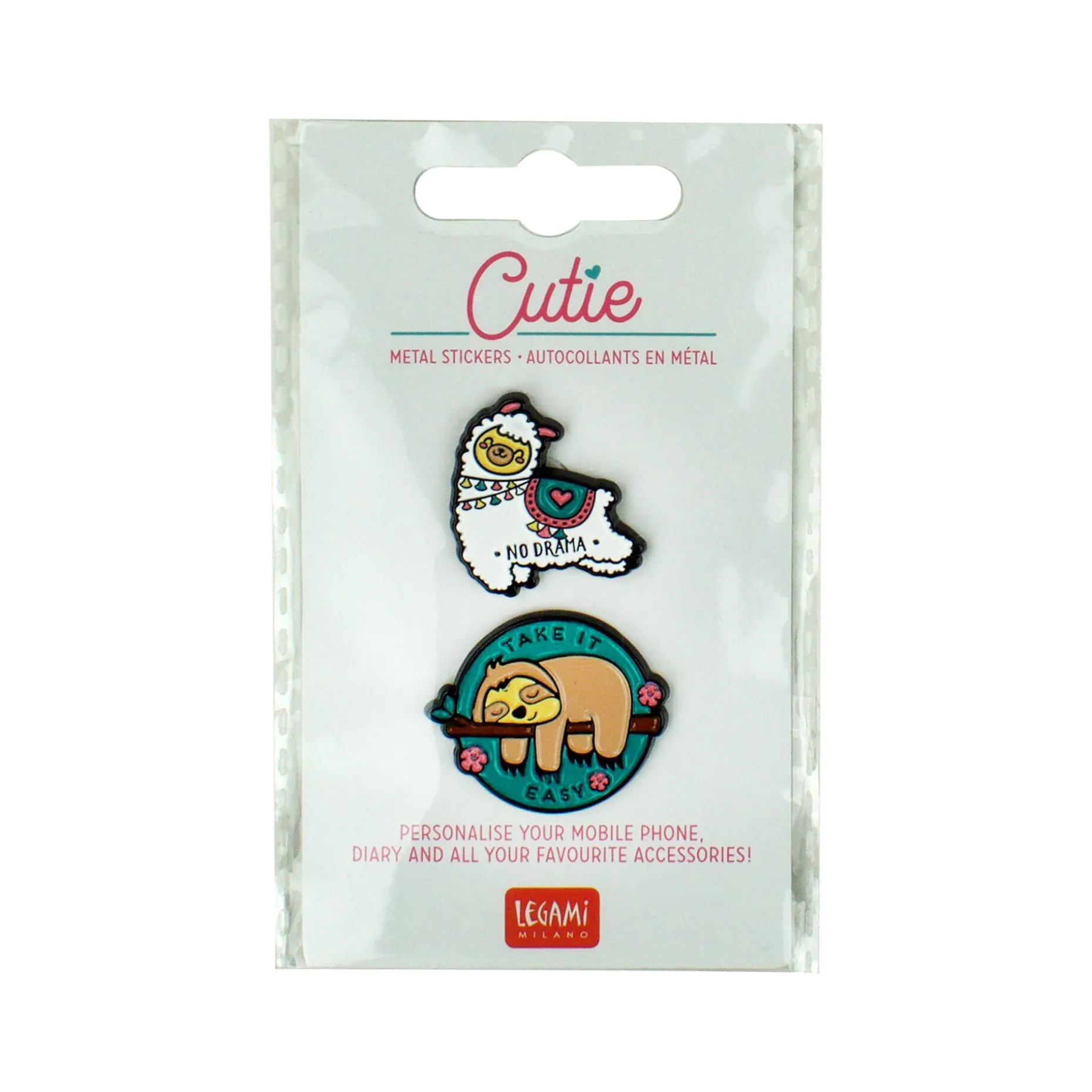 Set de 2 Adhésifs en Métal - Cutie