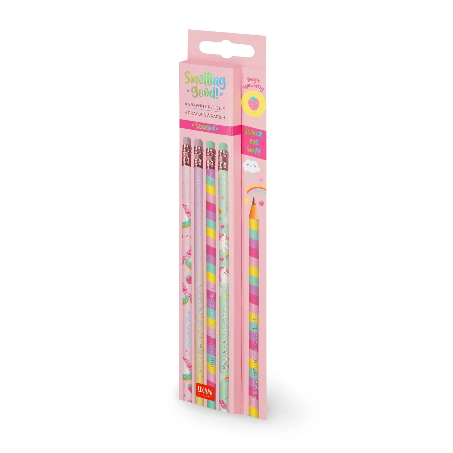 Set de 4 Crayons à Papier HB Parfumés - Smelling Good!